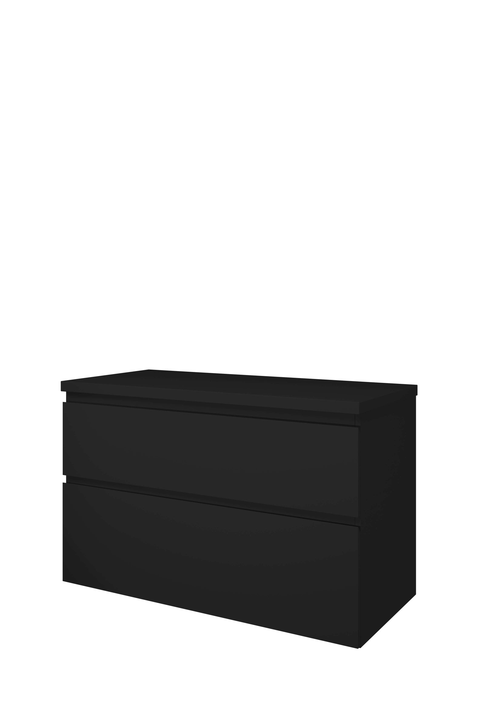 Proline set Top afdekplaat en onderk. a-sym. 1817306 Mat zwart H632xB1000xD460
