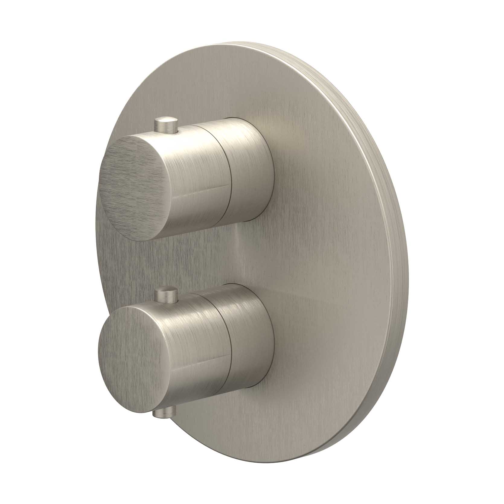 IVY Bond Afbouwdeel inbouwthermostaat met 3-weg stop-omstel 6201203 gebr. nickel PVD