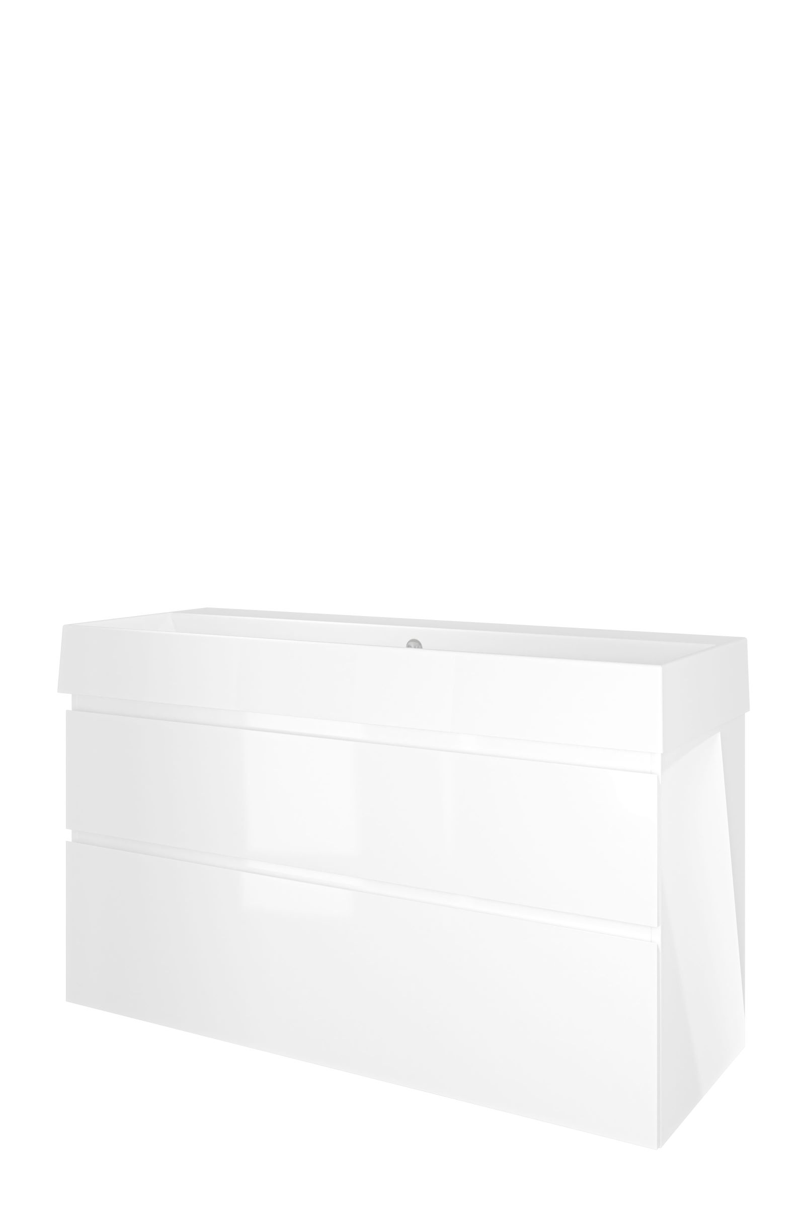 Proline set porselein Loft wast. z. krgt. en onderk. a-sym. 1815574 Glans wit/Glans wit H700xB1200xD460