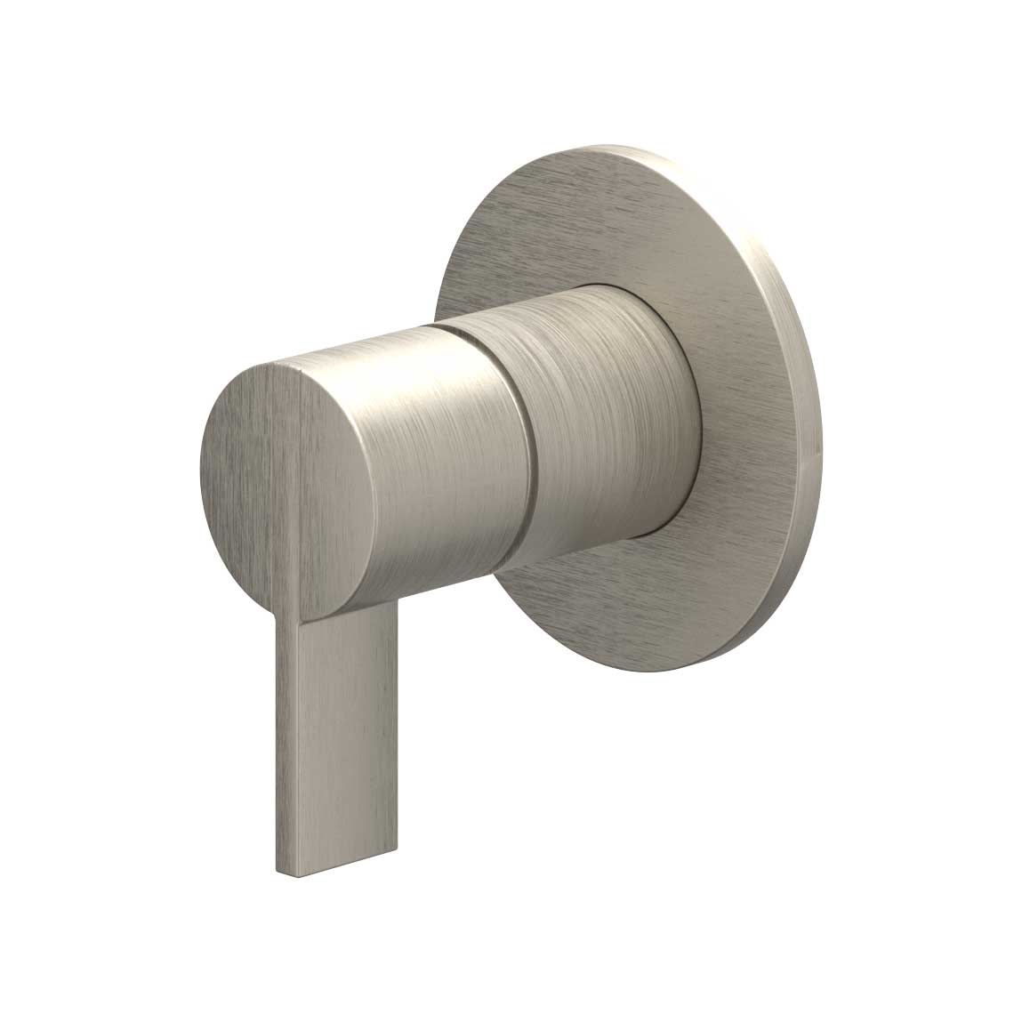 IVY Pact Afbouwdeel inbouw douchemengkraan eenhendel met rond rozet 6202053 gebr. nickel PVD