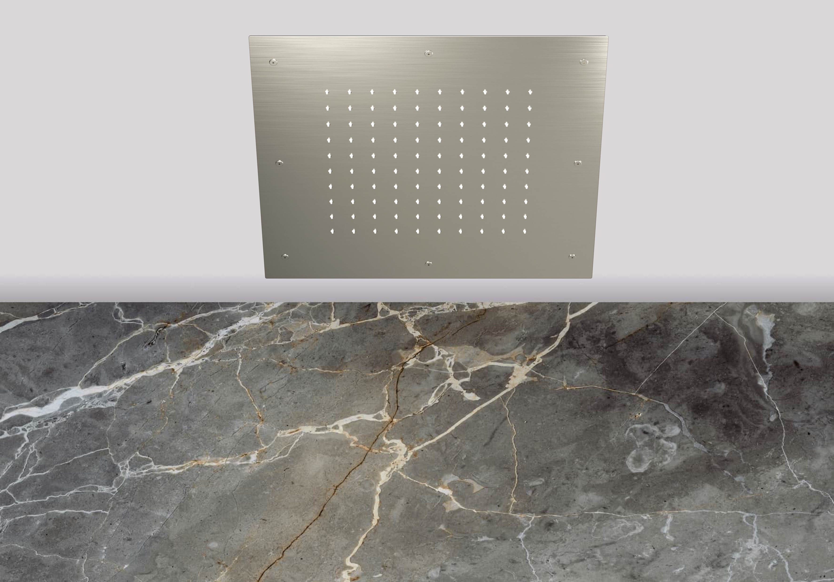 Lagoo Nesso Hoofddouche Showerlicious 430 x 430 N8231BN Brushed Nickel