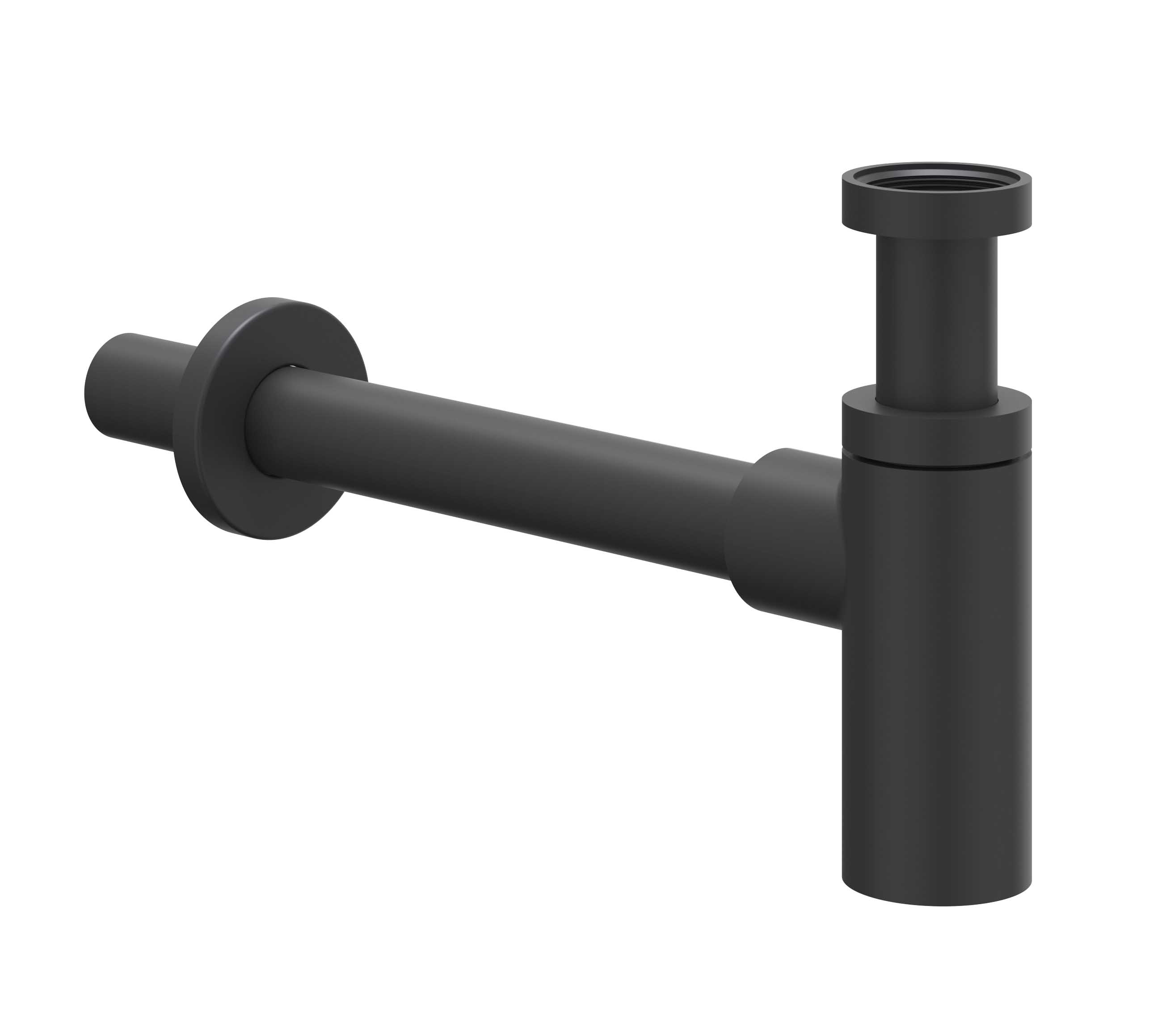 IVY Toebehoren Design sifon hoog model 6901802 Mat zwart PED