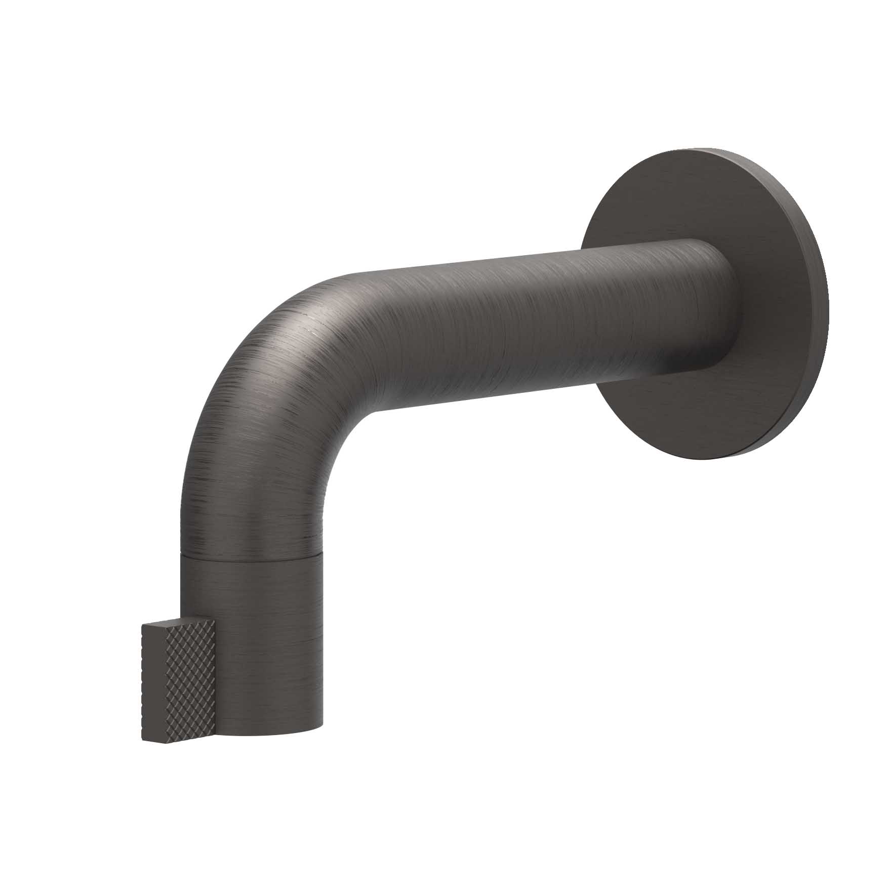 IVY Tribe Fonteinkraan wandmodel niet inkortbaar HOH125cm 6401144 RVS316 gebr. carbon black PVD