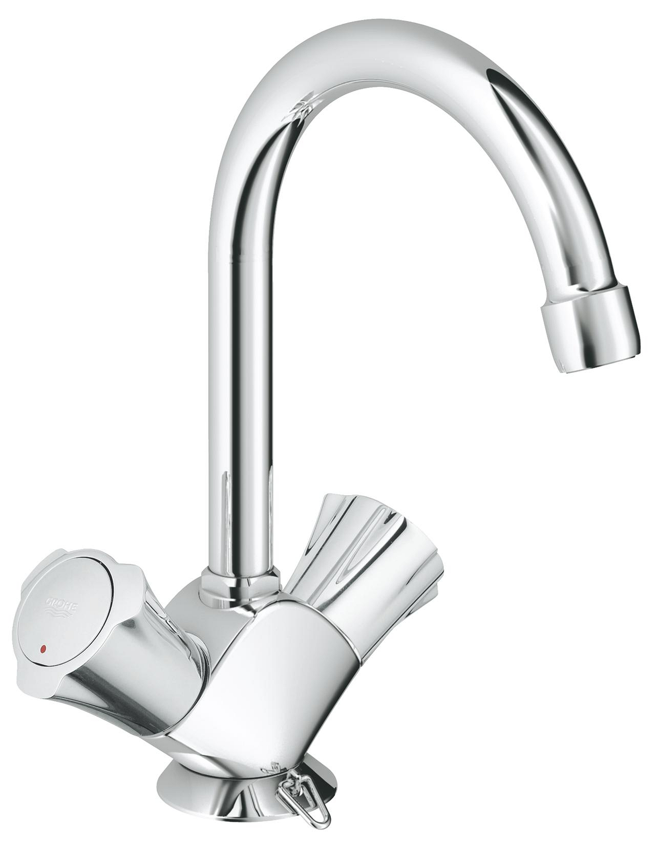 Grohe Costa-L wastafelmengkraan met ketting 21337001