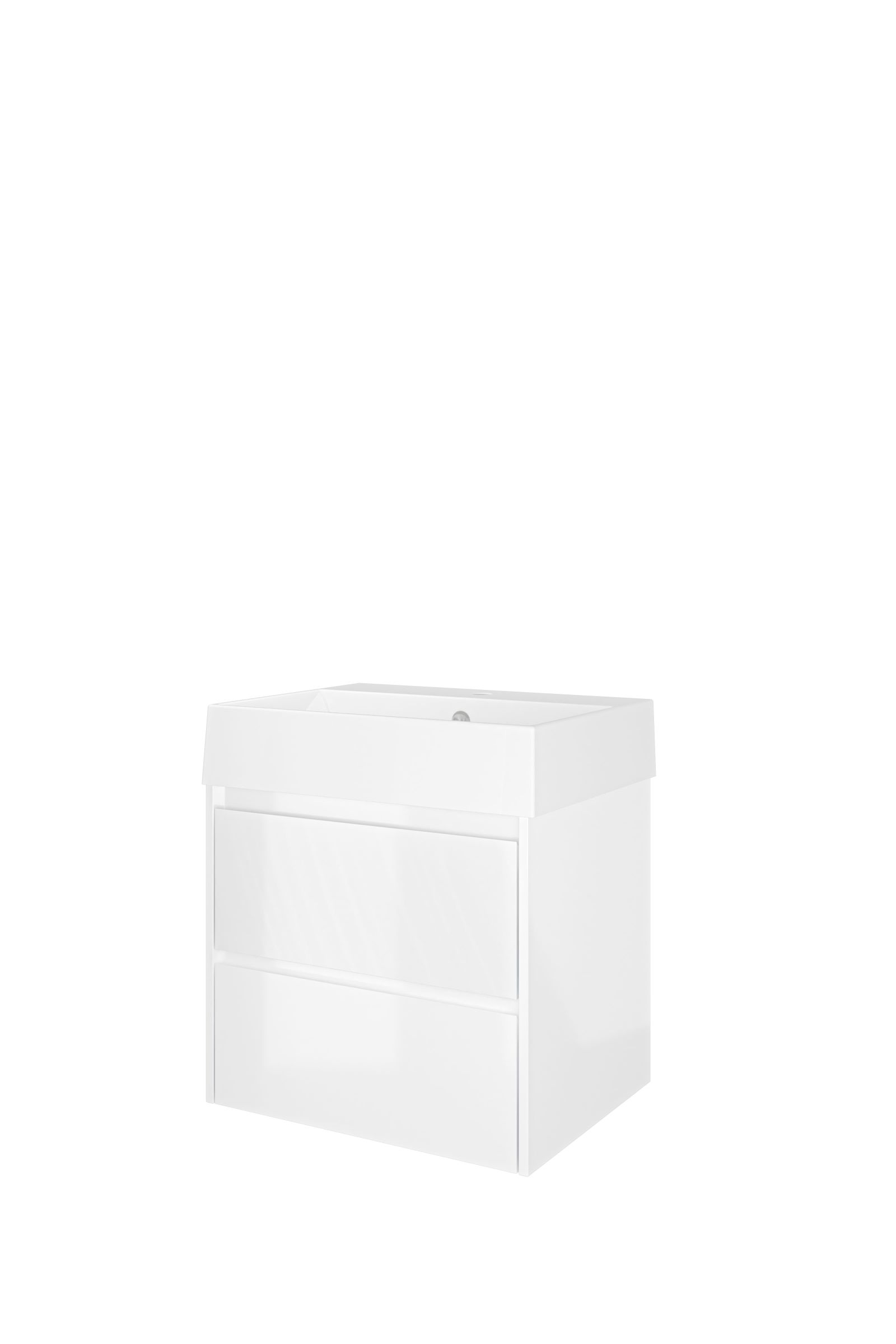 Proline set porselein Loft wast. met 1 krgt. en onderk. sym. 1815414 Glans wit/Glans wit H620xB600xD460