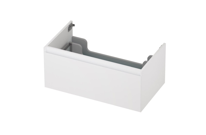 INK onderk. 1 lade greepl. gelakt 45gr 1240170 Mat wit H350xB800xD450