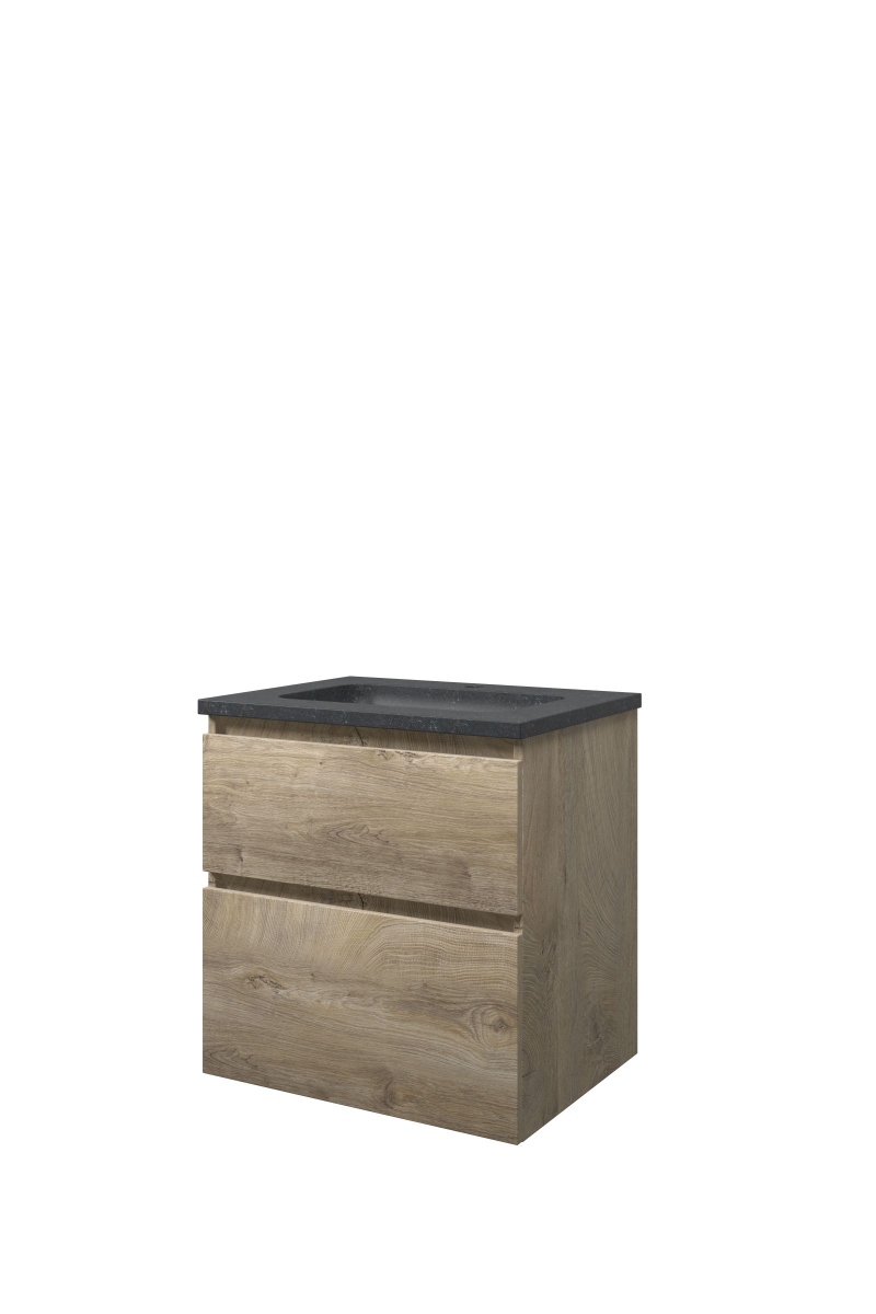 Proline set hardsteen Elegant wast. met 1 krgt. en onderk. a-sym. 1815811 Raw oak/Blue stone H625xB600xD460