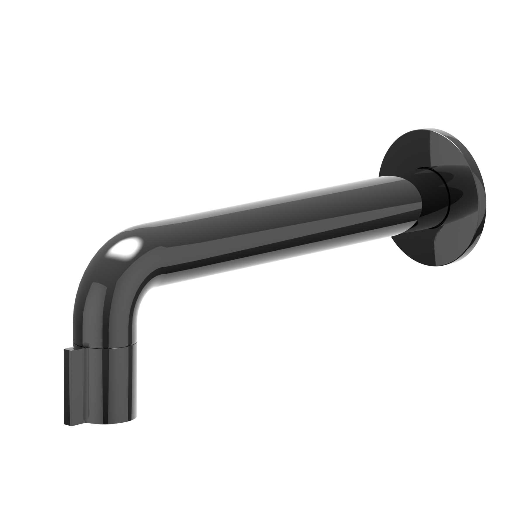 IVY Pact Fonteinkraan wandmodel 1/2aansluiting inkortbaar 6402107 Zwart chroom PVD