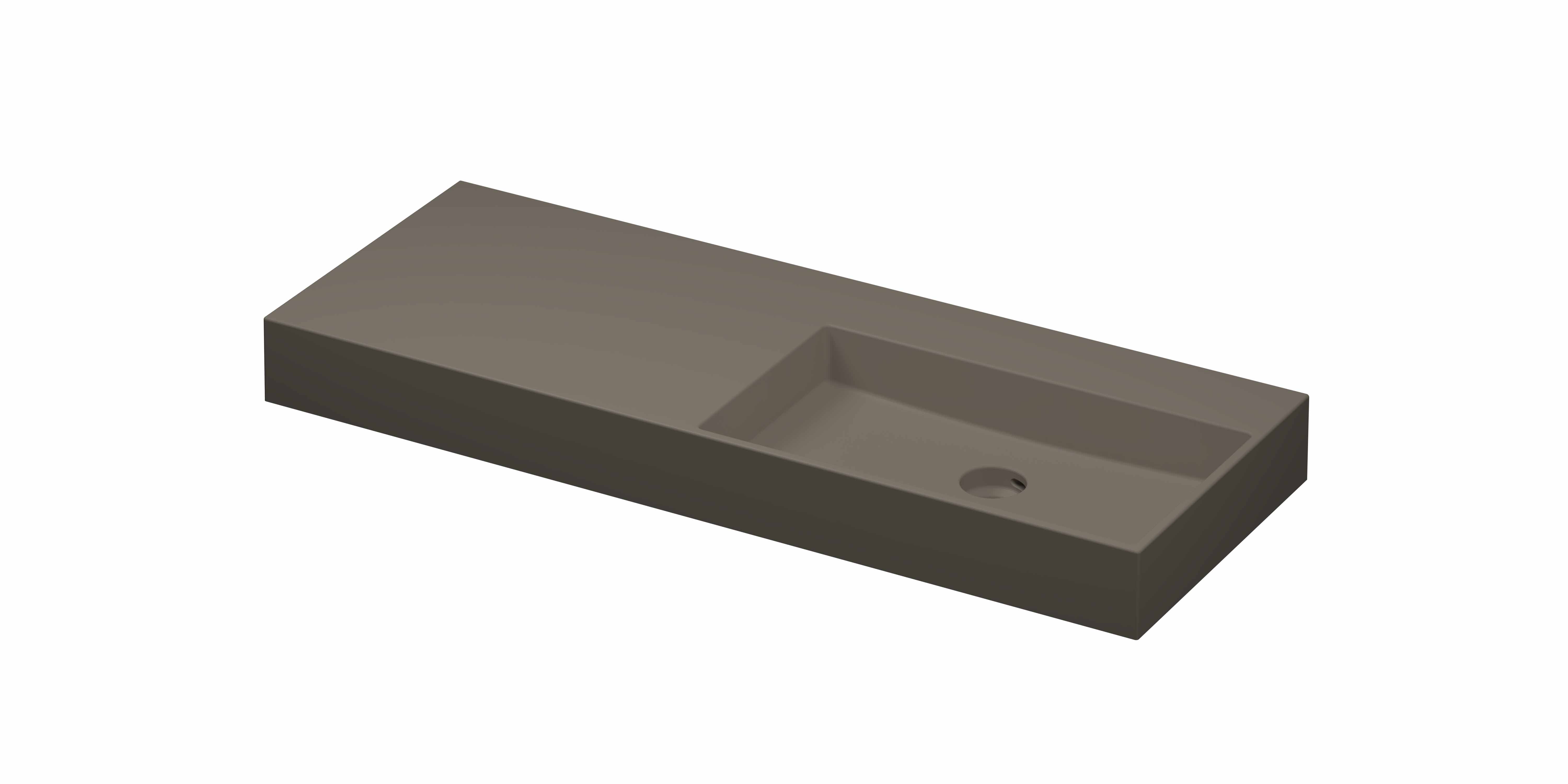 INK United wast. porselein rechts z. krgt. incl. keram. click plug en verb. overl. syst. 0206463 Mat basento 1200x450x110