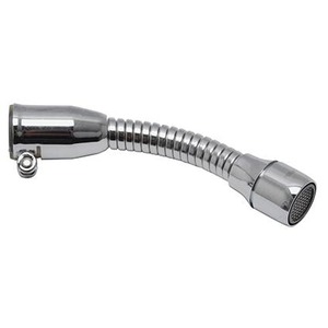 Kraanslang m. schuimstraalvormer klemaansluiting chroom