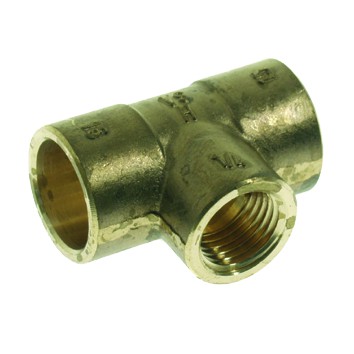 Messing T stuk binnendraad 15x1/2x15 0432344
