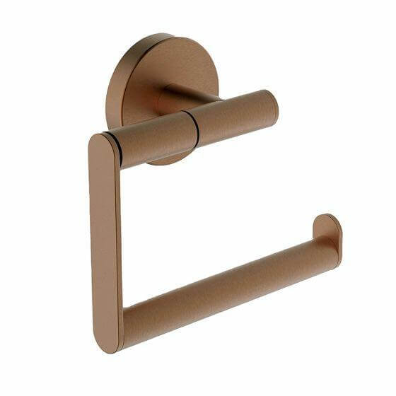 Alonzo toiletrolhouder zonder klep geborsteld brons koper 28.8025