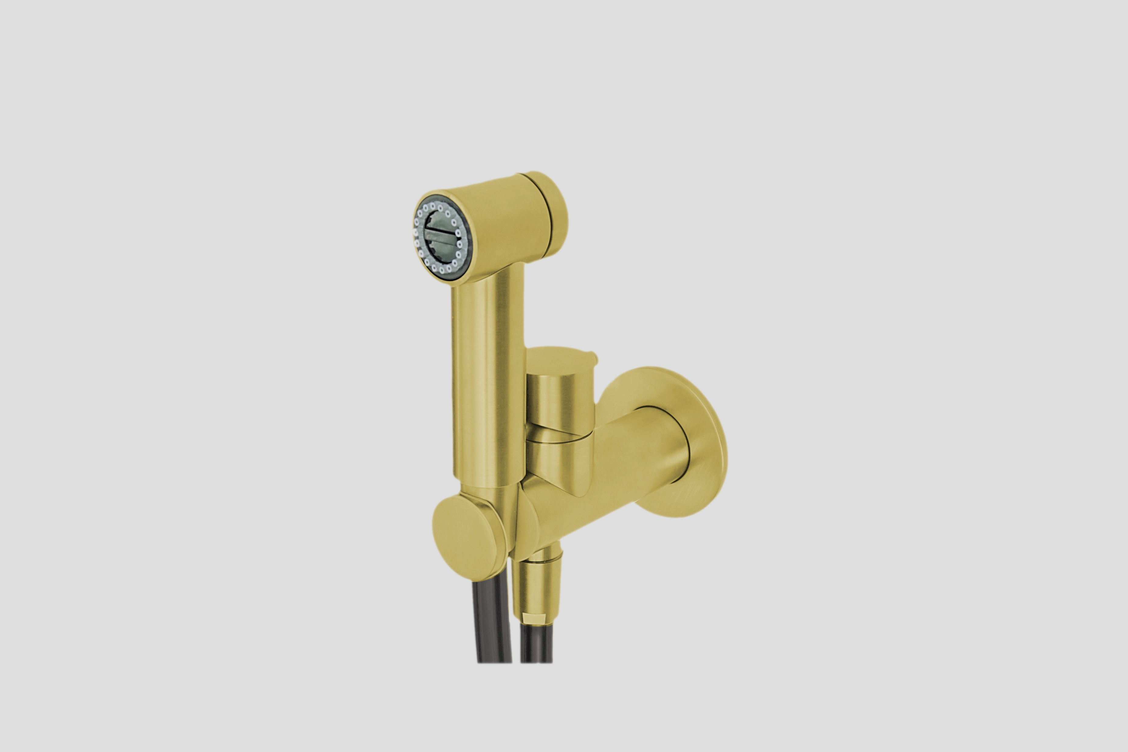 Lagoo Garda bidetmengkraan met douche en houder G4200BB Brushed Brass PVD