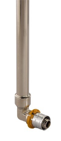 Uponor S-Press knie met koperovergang U14mm x 12mmCU (1014654)