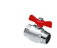 Kogelkraan 3/4 bndr. x 3/4 btdr. m/vlindergreep