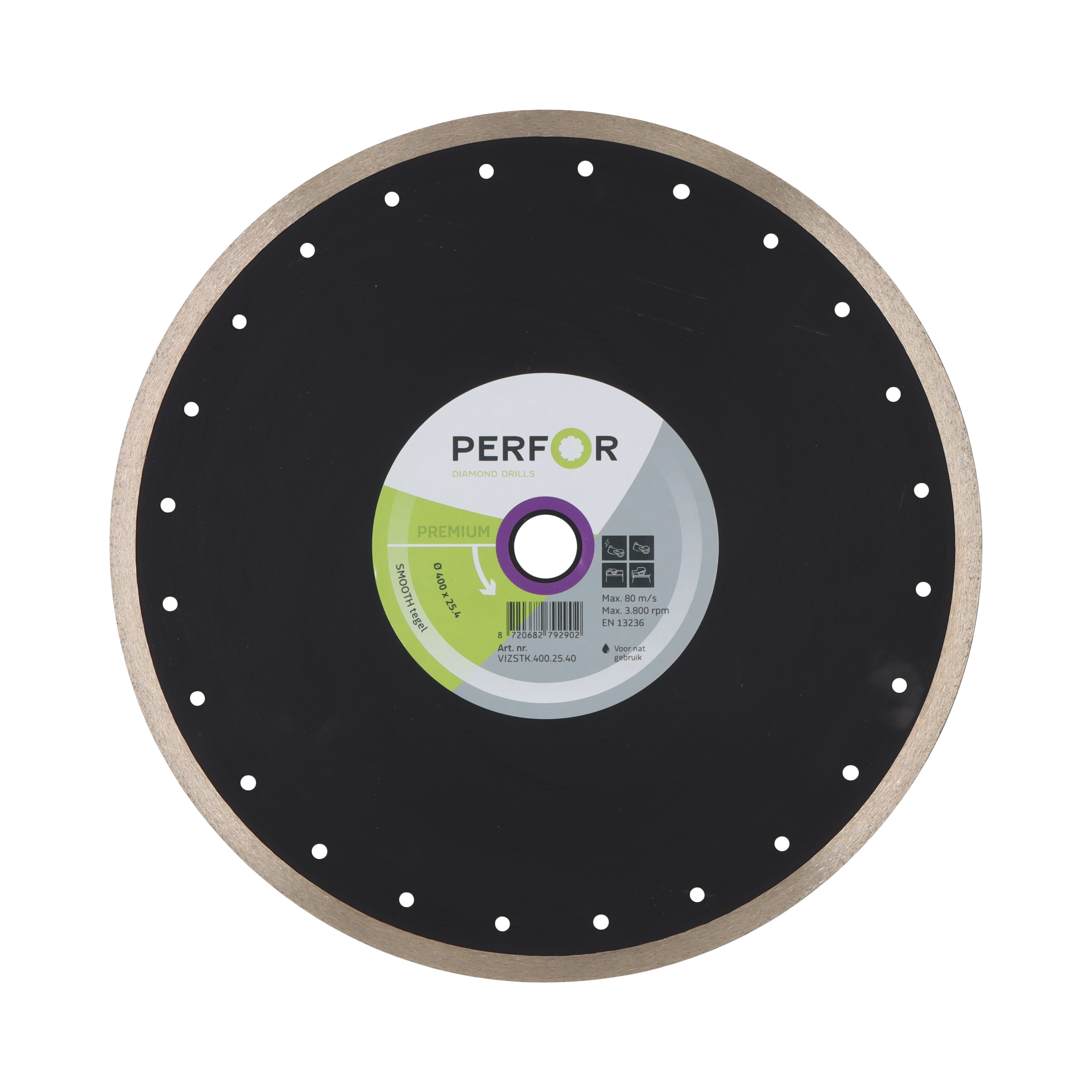 Zaagblad SMOOTH tegel 400 asgat 25.4 VJZSTK.400.25.40