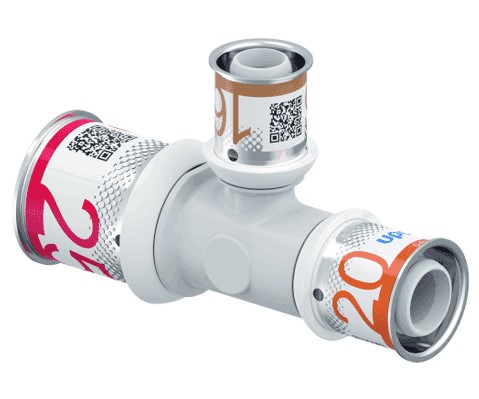 Uponor Composiet pers verloop T stuk 25x16x20 1039954