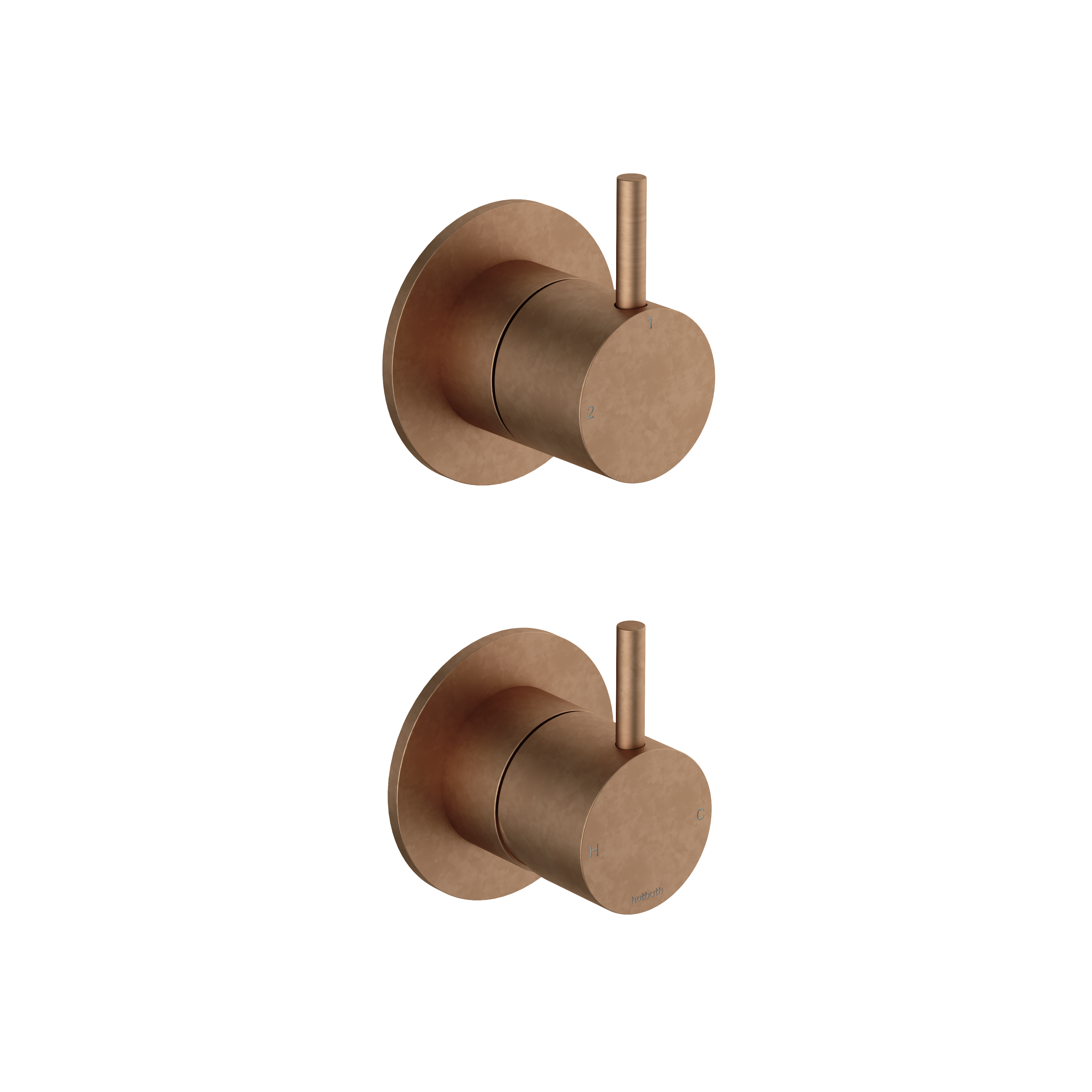 Hotbath Cobber afbouwdeel inbouw 2-weg omstel CB129EXTAB Verouderd messing