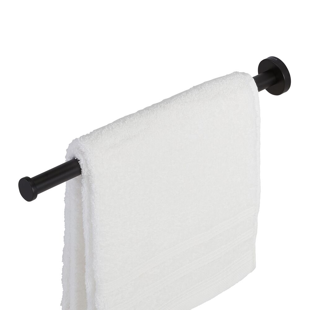 Geesa Nemox 1 lids handdoekhouder mat zwart 916519-06