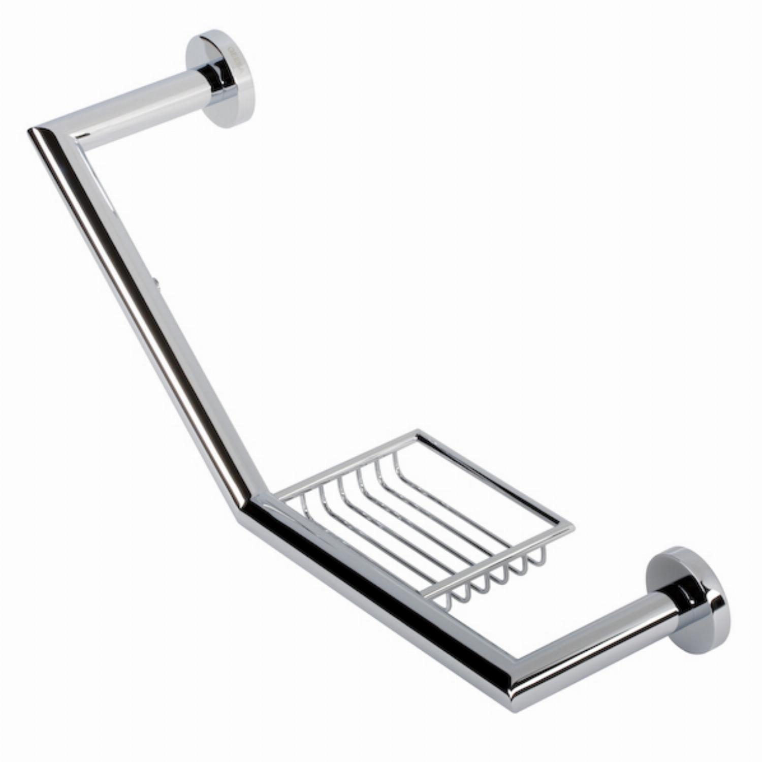 Geesa Nemox badgreep met zeephouder 916528-02 chroom