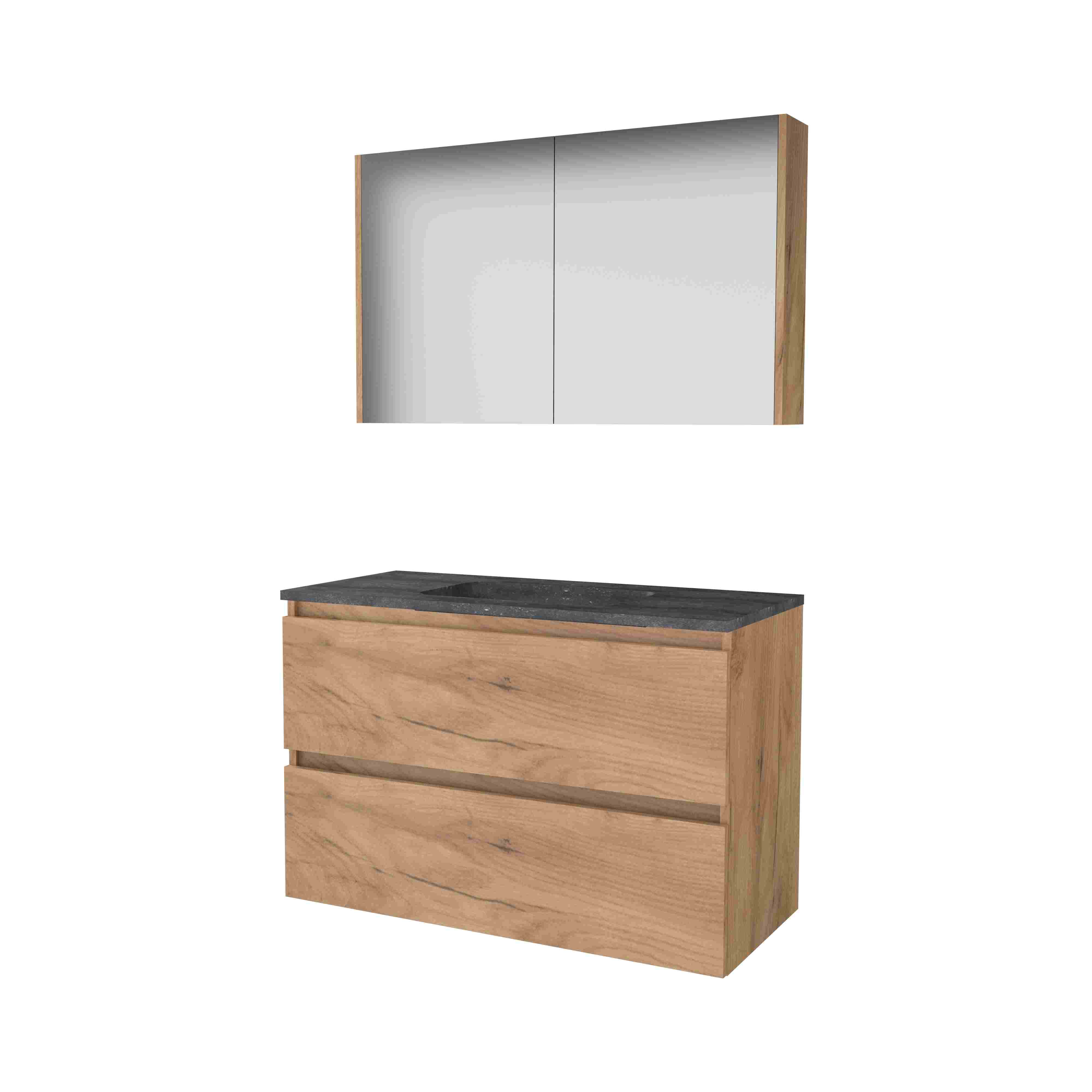 Basic Comfort 46 onderk. GL incl. 2 la + hardst. wast. z. krgt. incl. sp.kast B1000xD460 Whisky Oak / 1813163