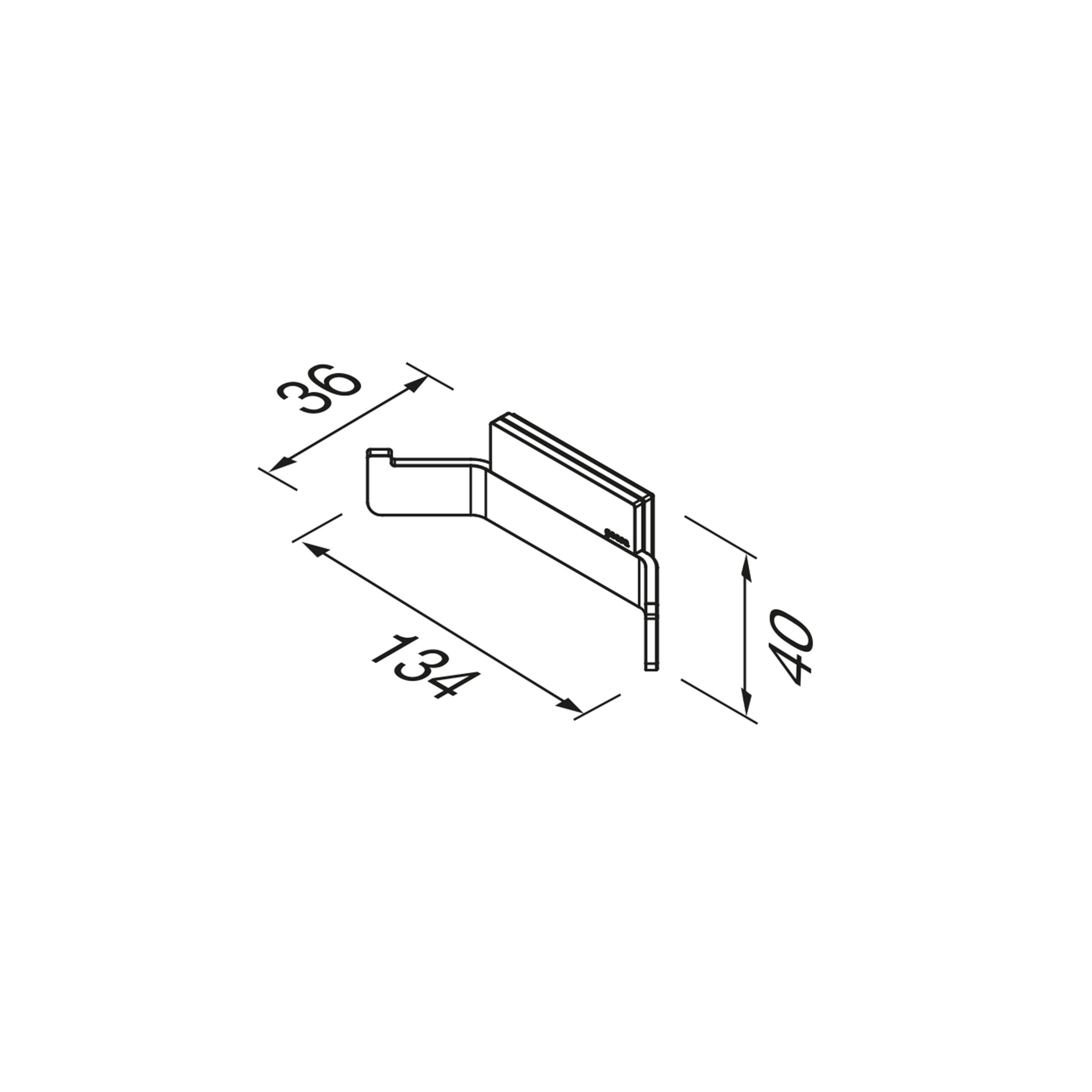 Geesa Craft handdoekhaak dubbel 911515-02