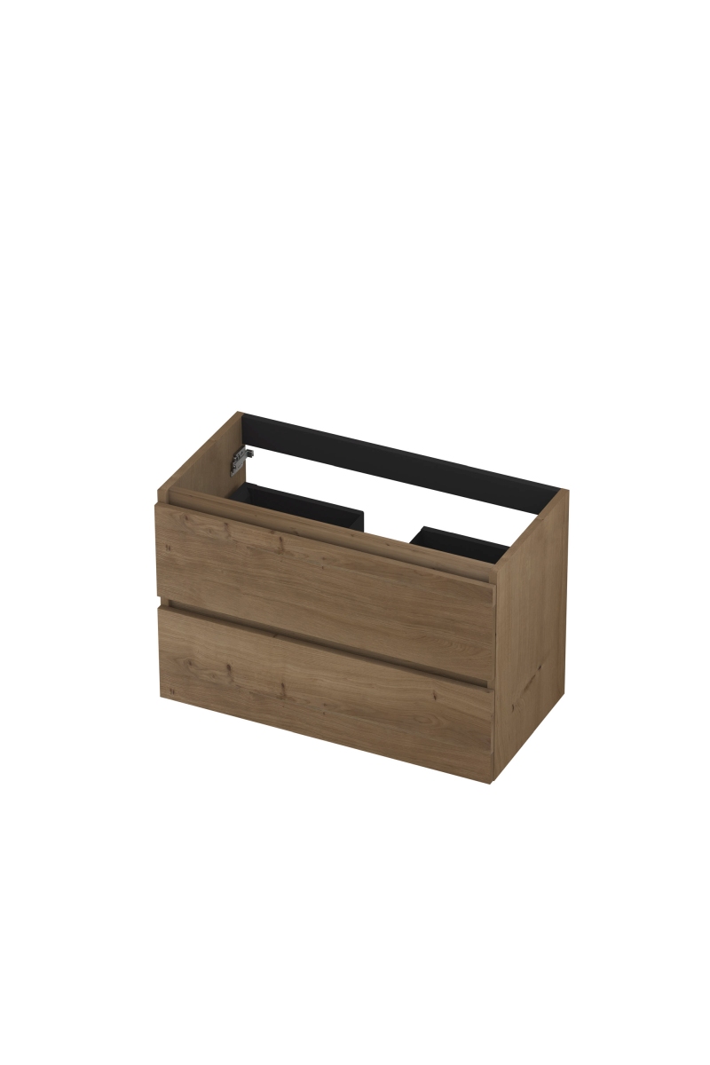 INK Fineer onderkast 2L gr.loos houten keerlijst fineer 1221711 Ash grey H520xB800xD400