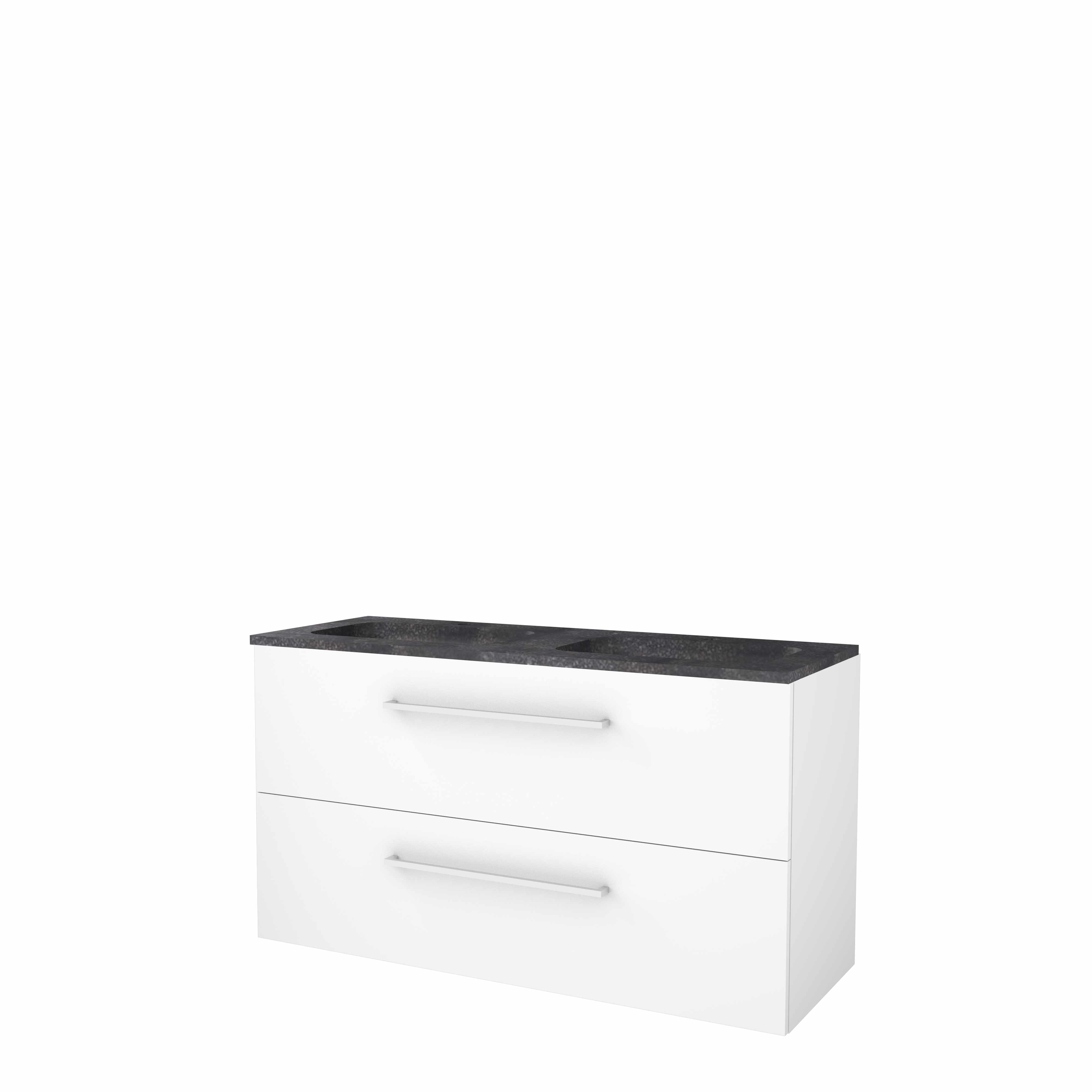 Basic Start 46 onderk. m. gr. incl. 2 la + hardst. wast. incl. 2 krgt. B1200xD460 Ice White / 1813231