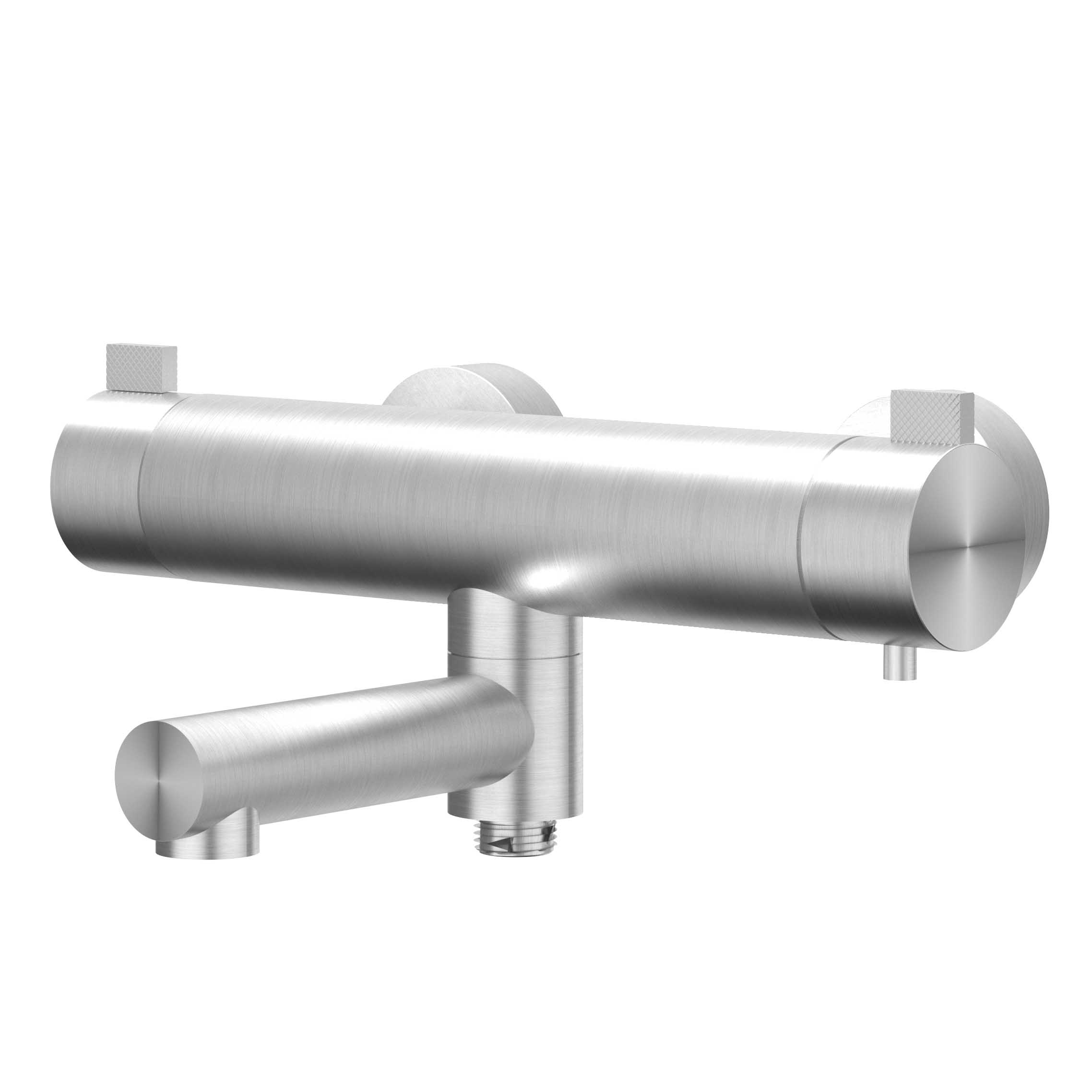 IVY Tribe Badtherm.kraan opbouw m/wegdraaibare baduitloop m/omstel 6301021 RVS316 gebr.