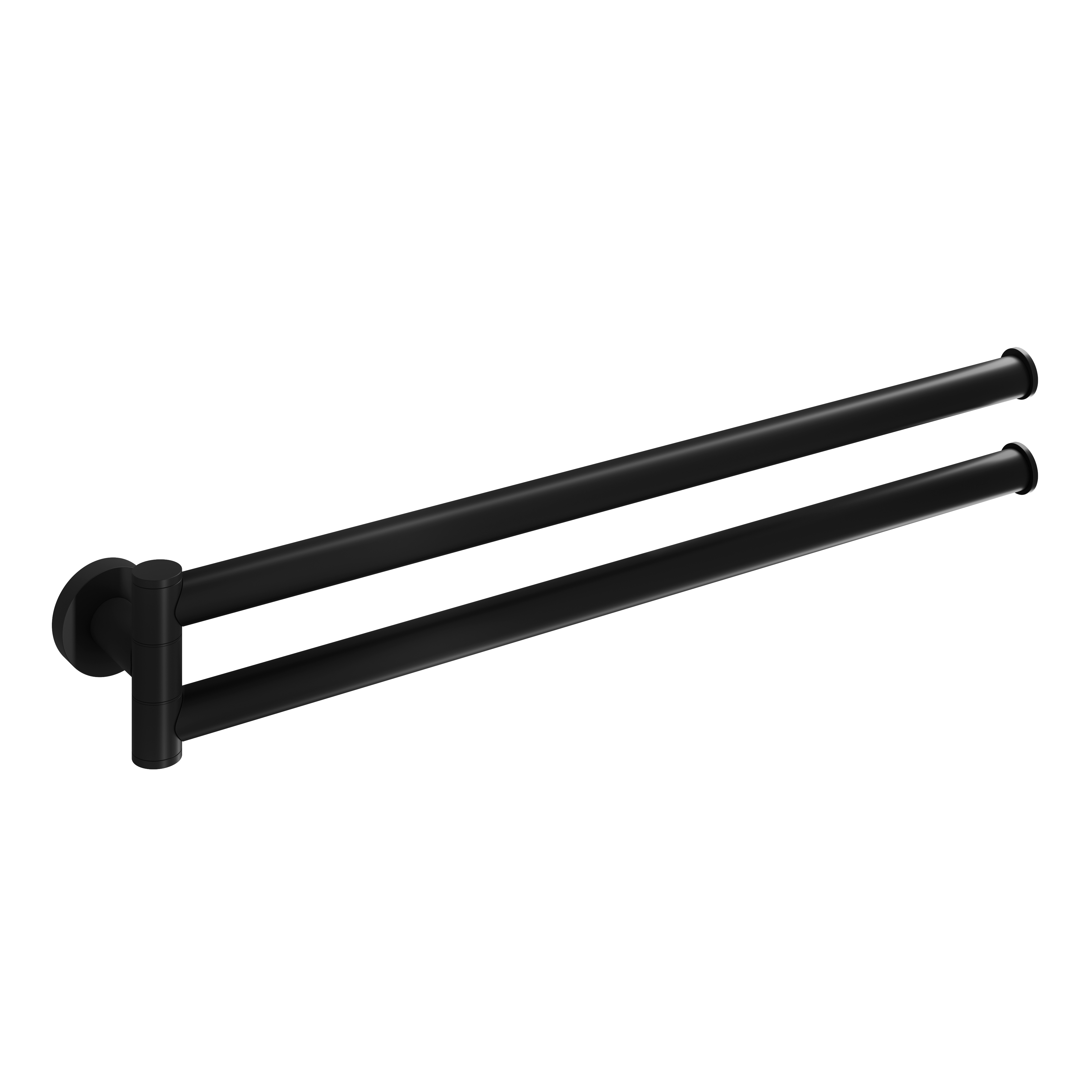 Hotbath More handdoekhouder draaibaar BAA15MBP Geborsteld zwart PVD