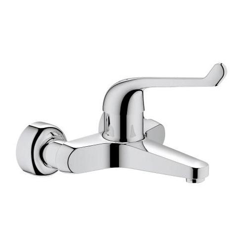 Grohe Euroeco veiligheids wandmengkraan met koppelingen 32795000