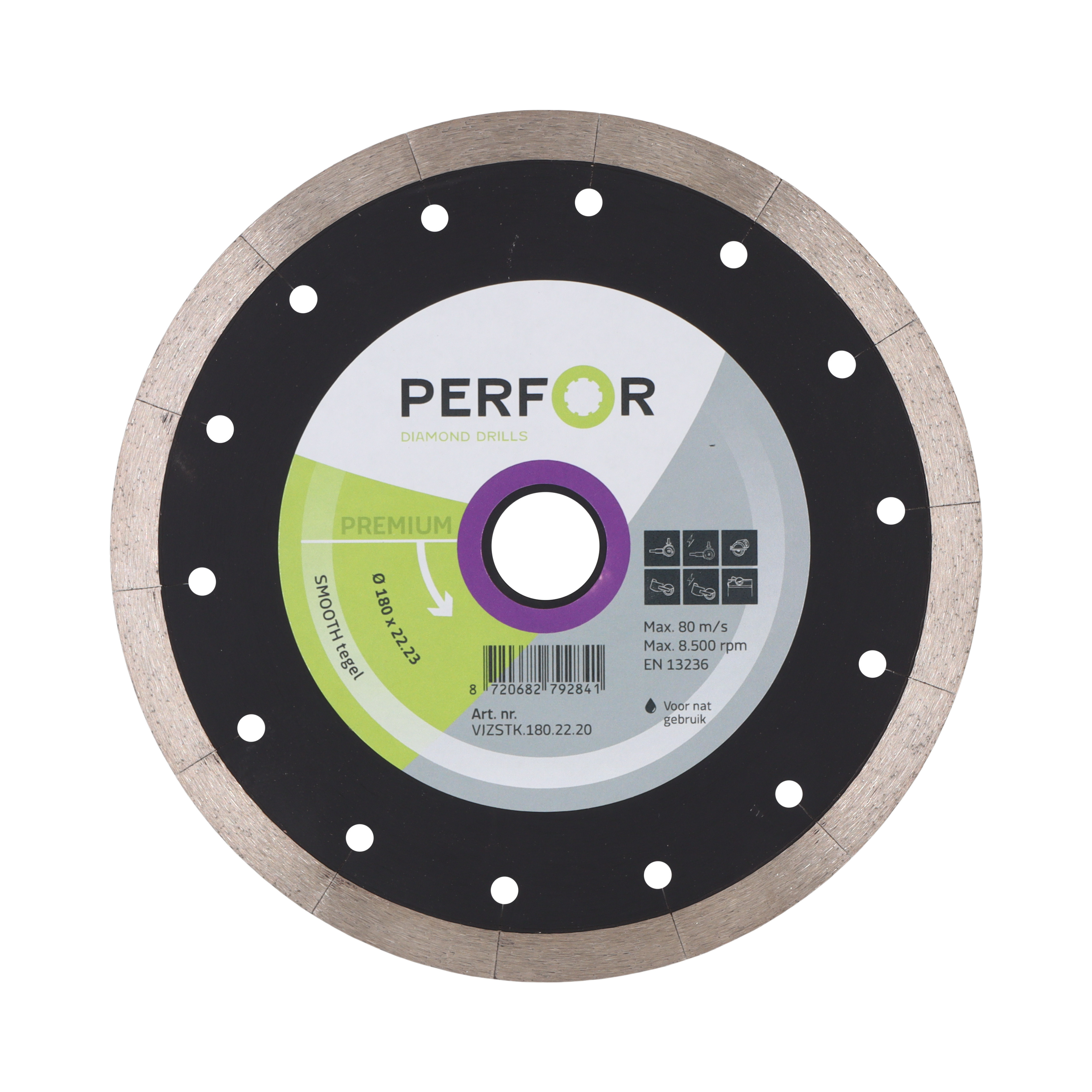 Zaagblad SMOOTH tegel 180 asgat 22.23 VJZSTK.180.22.20