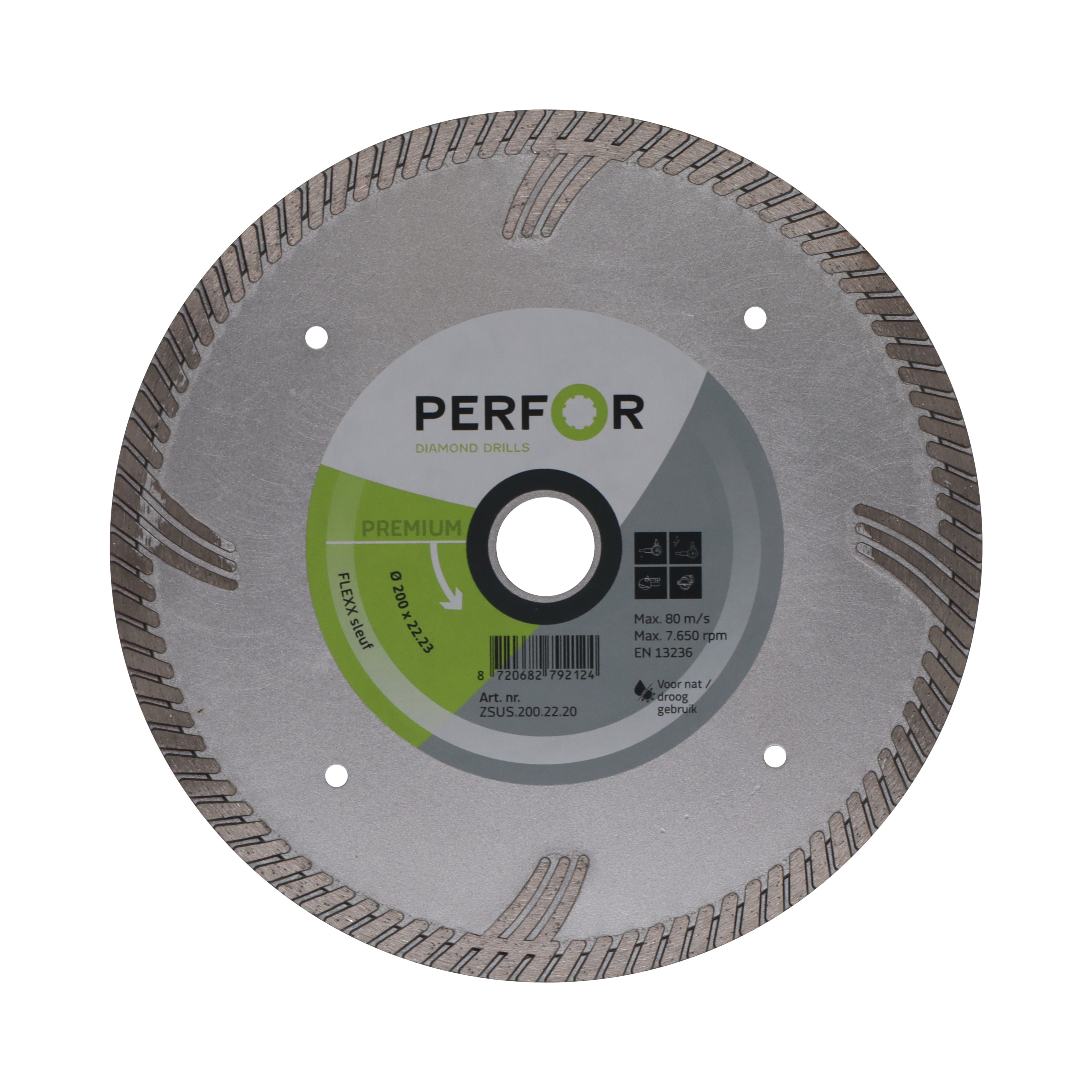 Zaagblad FLEXX sleuf 200 asgat 22.23 ZSUS.200.22.20