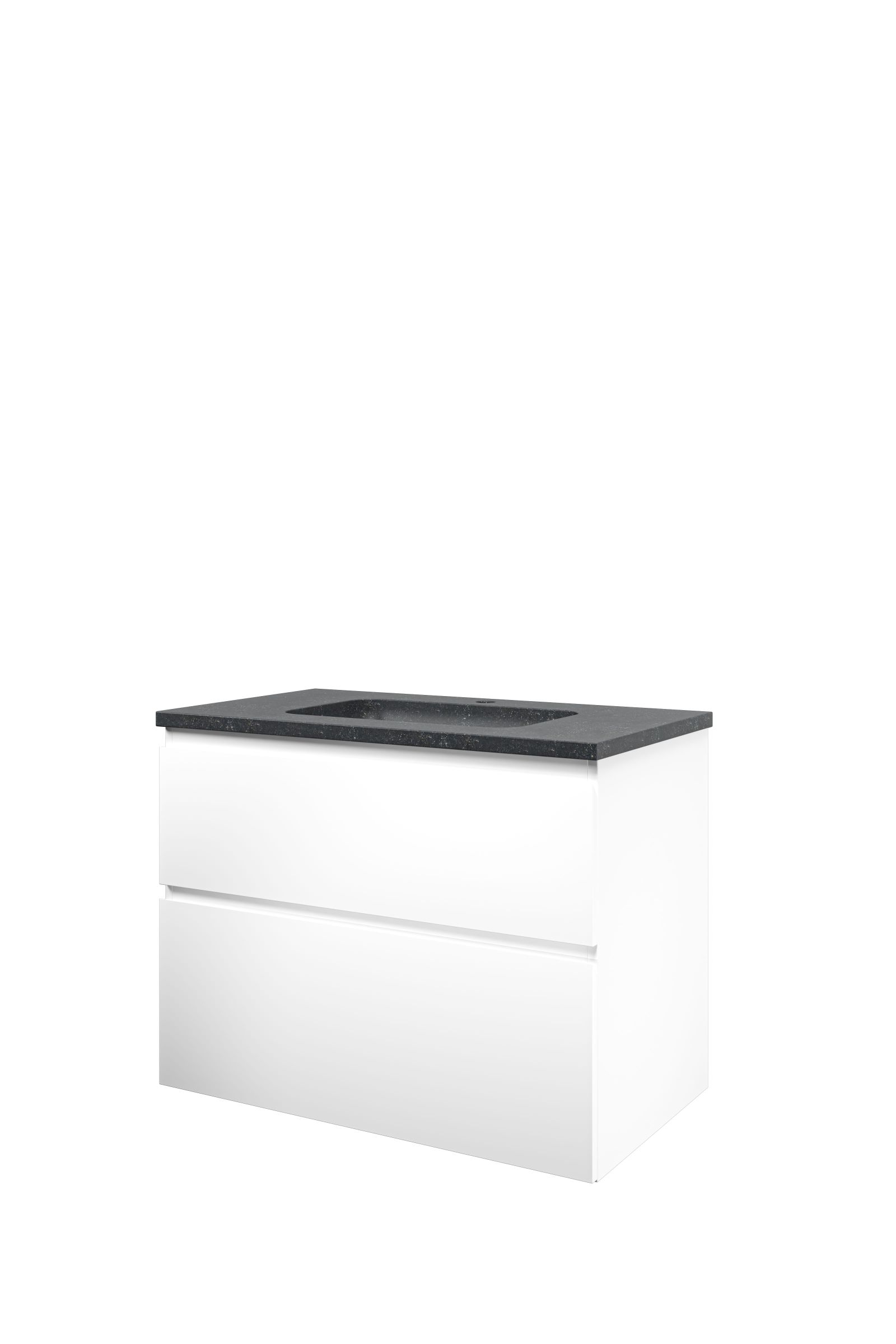 Proline set hardsteen Elegant wast. met 1 krgt. en onderk. a-sym. 1815835 Mat wit/Blue stone H625xB800xD460