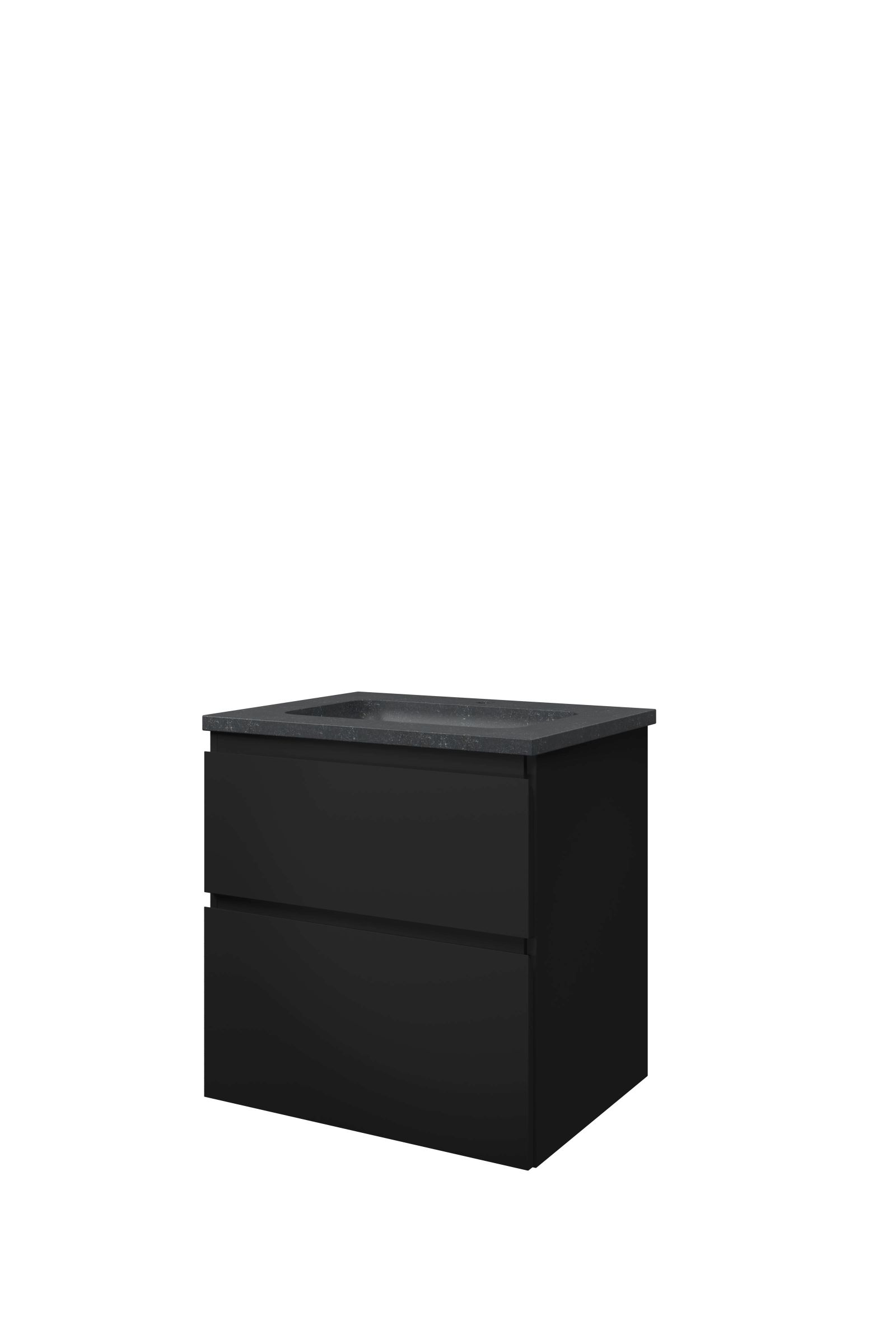 Proline set hardsteen Elegant wast. met 1 krgt. en onderk. a-sym. 1815816 Mat zwart/Blue stone H625xB600xD460