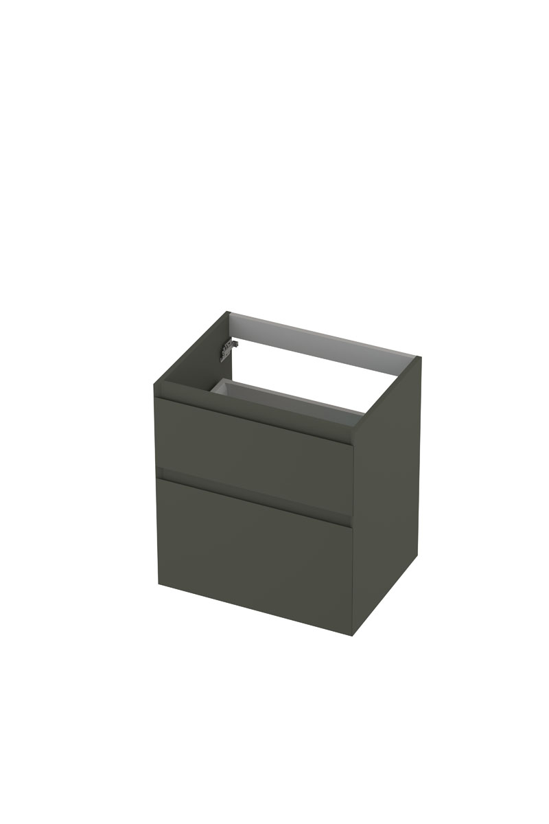 INK onderk. 2 la GL gelakt 45gr a-symm. H600xB450xD650 Mat beton groen / 1240807