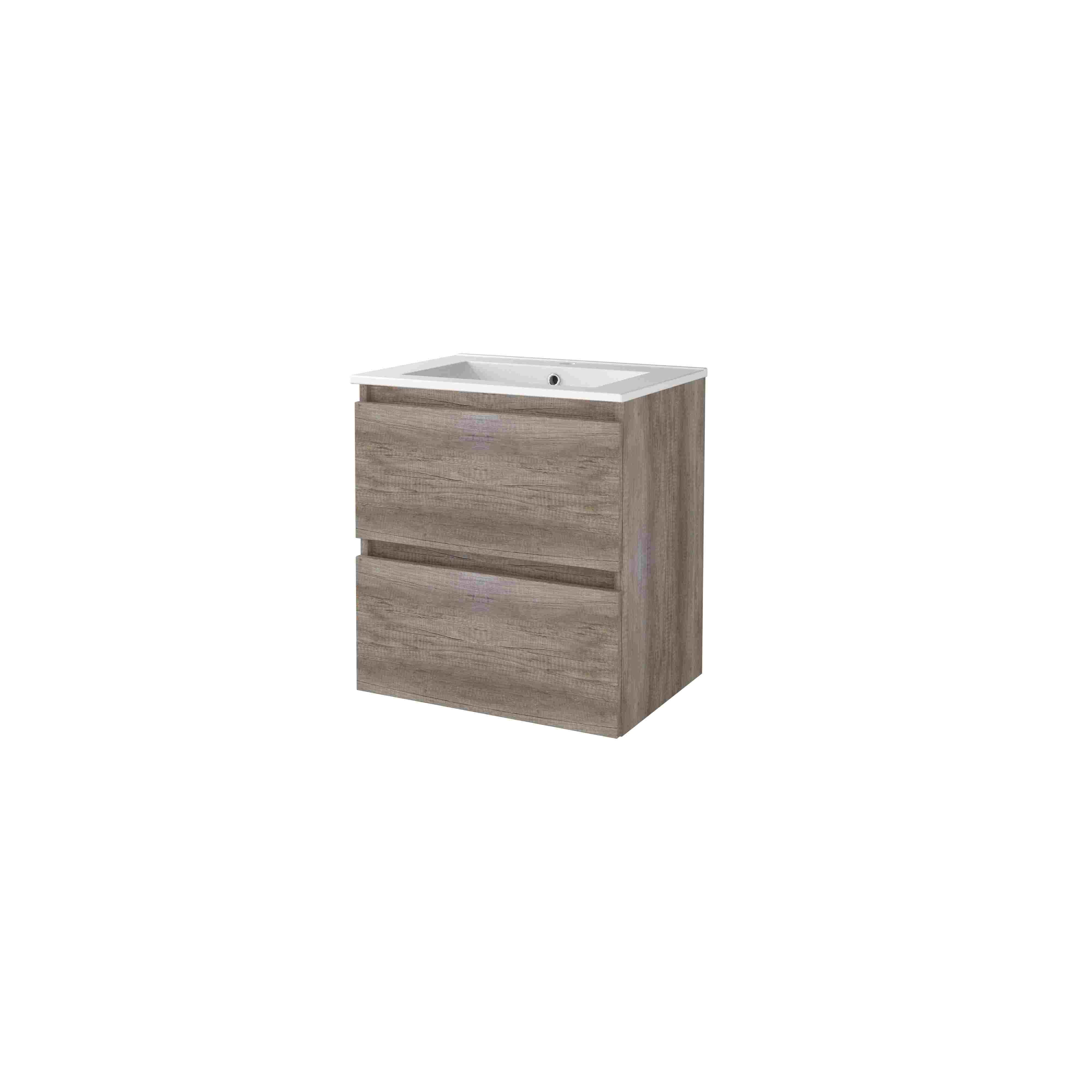 Basic Start 46 set 60x46cm greepl. 2 la keram. wast. 1 krgt. S46GL60PSO Scotch Oak