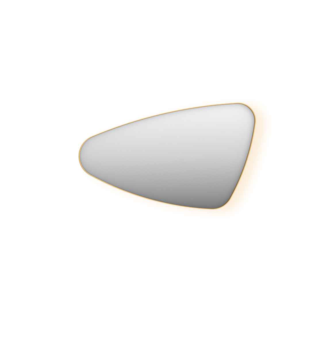 INK spg. SP23 organisch in stalen kader incl indir LED verw. color dimbaar + schak. R H600xB1000xD40 Mat goud / 8409367