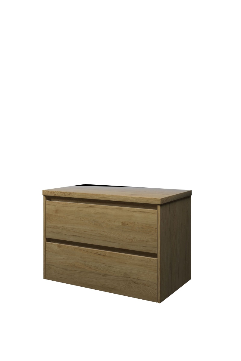 Proline set Top afdekplaat en onderk. met schap 1817212 Ideal oak H552xB800xD460