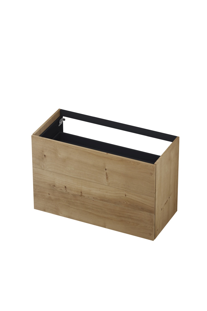 INK P2O onderkast 2 laden push to 1259127 Fineer Ash grey H650xB1000xD450