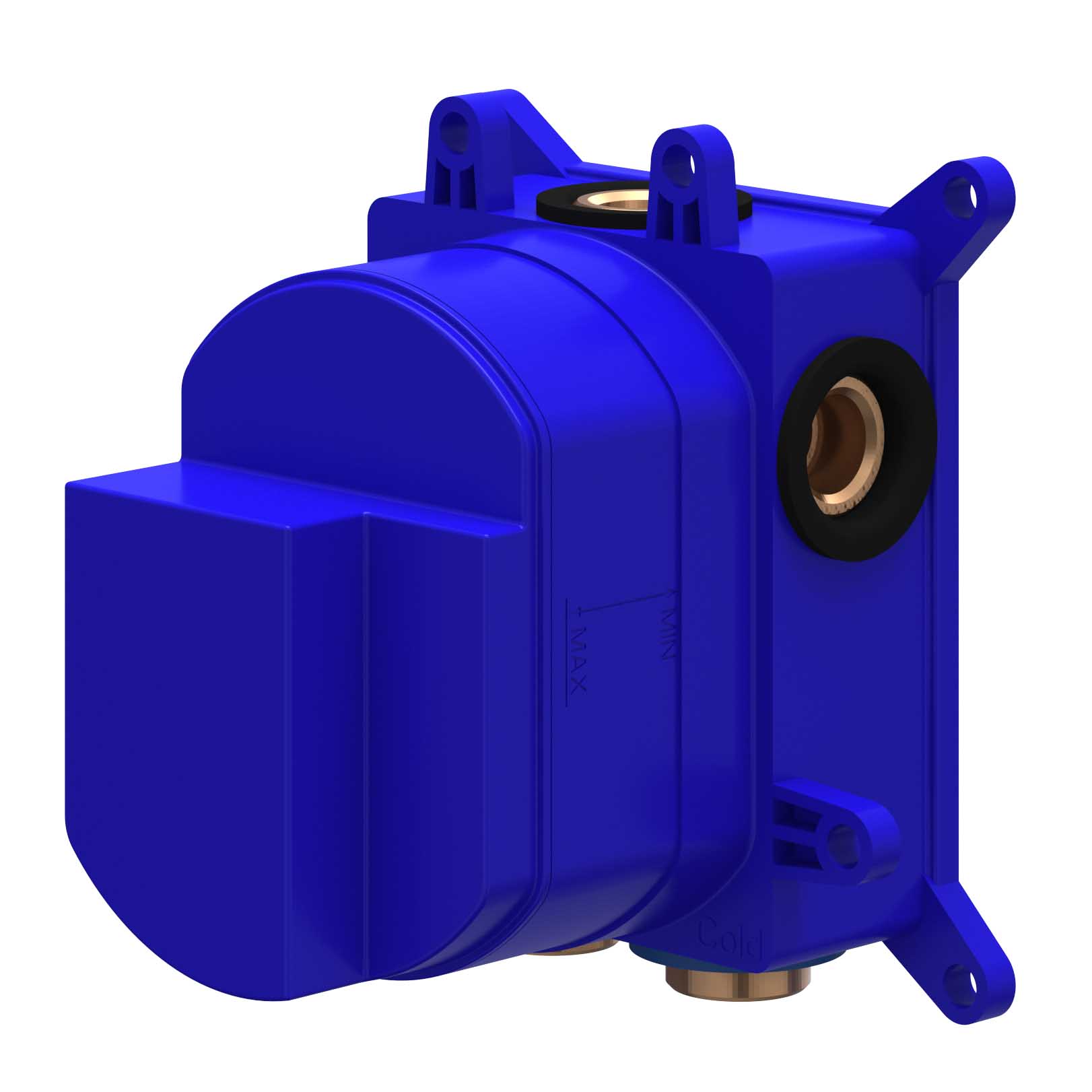 IVY Inbouwbox t.b.v. inbouwsthermostaat met 2-weg stop-omstel 6299002 Donker blauw