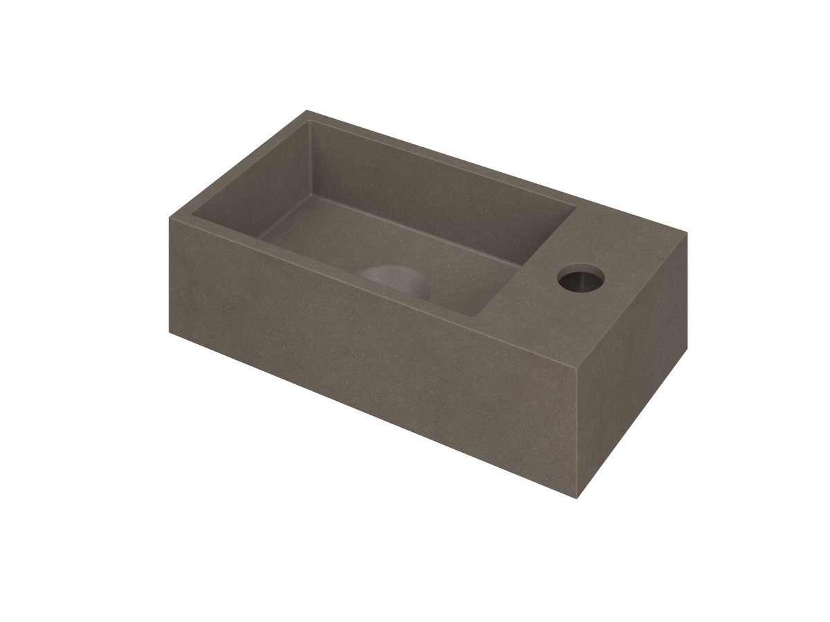 INK Versus Fontein Quartz rechts met krgt. 3404134 Quartz beton H90xB360xD180