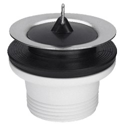 Gootsteenplug 11/2 x 70 mm Wit Kunststof (7532)  111098