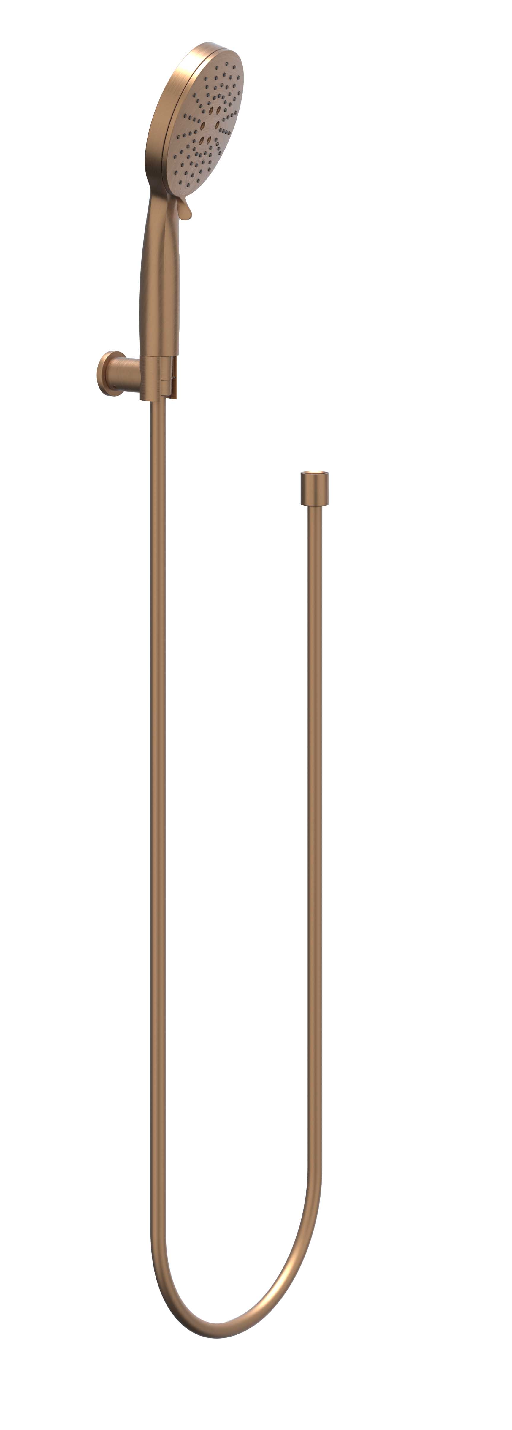 IVY handdset slang 150cm wandhouder en 3-standen handd 6901115 gebr. mat koper PVD