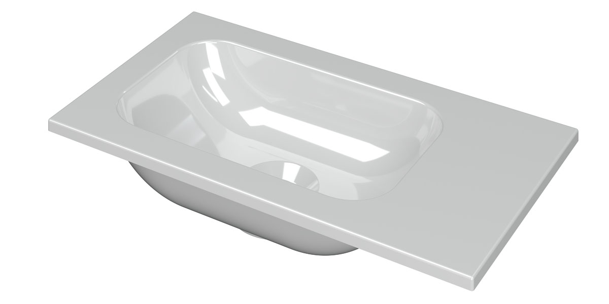 INK Enter Fontein polystone zonder krgt. universeel H10xB400xD220 Glans wit / 3404350