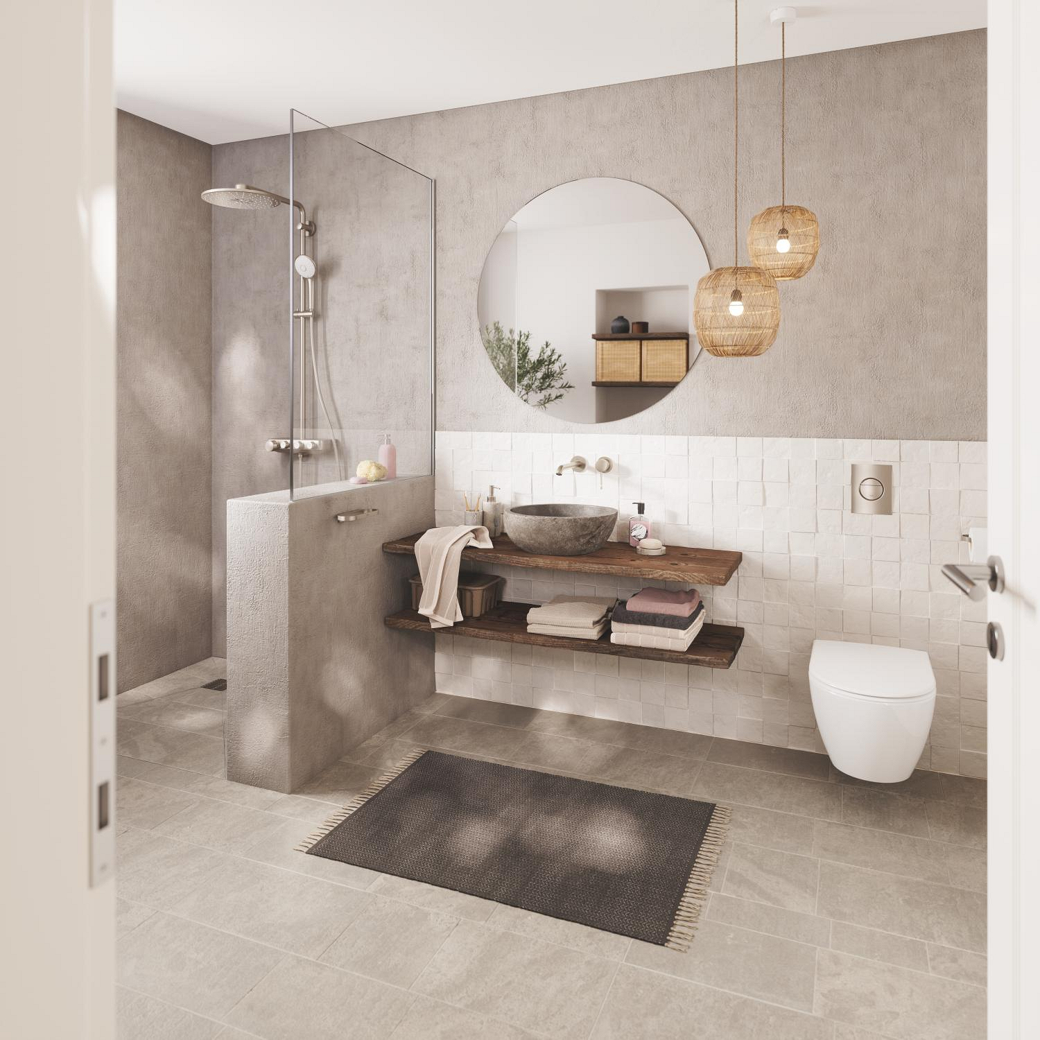 Grohe Euphoria Smartcontrol 310 douchesyst. Duo Rond Supersteel 26507DC0