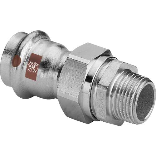 Viega Temponox schroefkoppeling pers x btdr. 54 x 2 812133