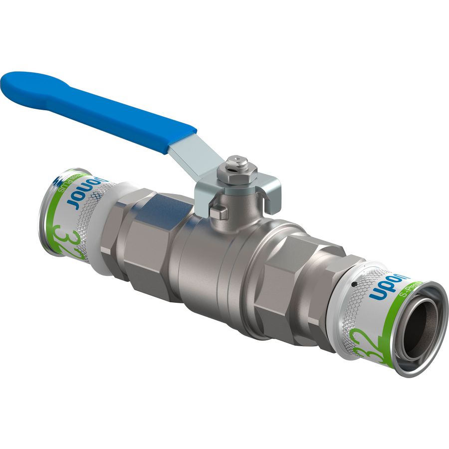 Uponor S-press Plus kogelkraan met hendel 32-32mm 1046606
