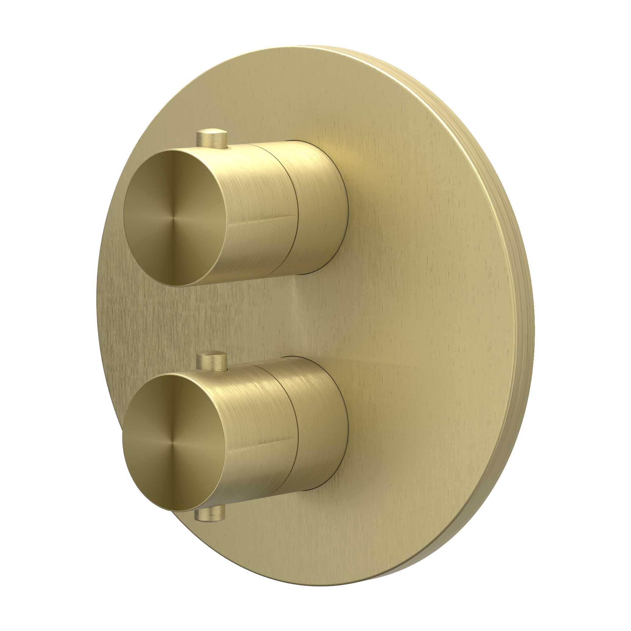 IVY Concord Afbouwdeel inbouwthermostaat met 2-weg stop-omstel 6201112 RVS316 gebr. mat goud PVD