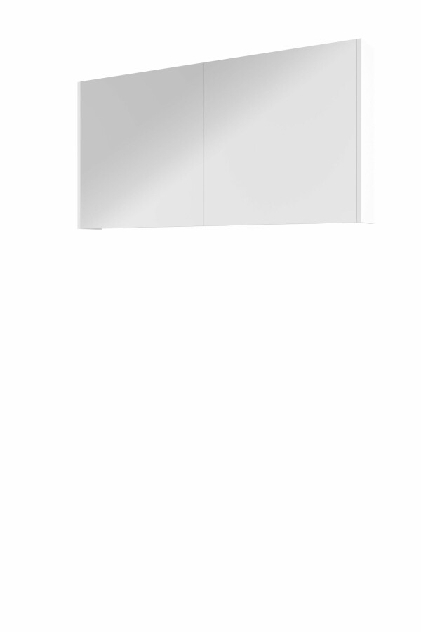 Proline spiegelkast Comfort met spiegel op plaat aan binnenzijde 2 deuren 1808704 Glans wit H600xB1200xD140